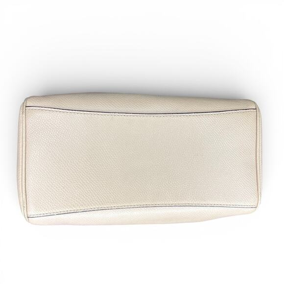 Coach Mini Bennett Satchel Crossgrain Leather in Nude 2-Way Handbag w/ Strap - Picture 6 of 9